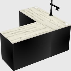 L-shaped office desk