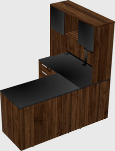 L-shaped office desk