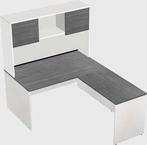 L-shaped office desk
