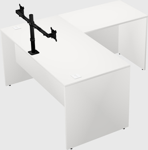L-shaped office desk