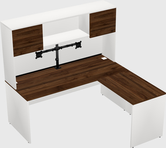 L-shaped office desk