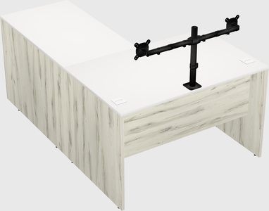 L-shaped office desk