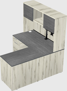 L-shaped office desk