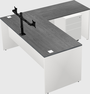 L-shaped office desk