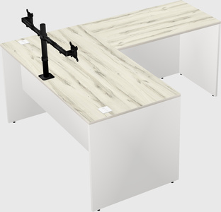 L-shaped office desk