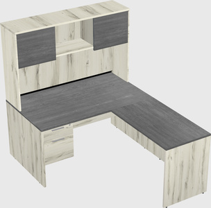 L-shaped office desk
