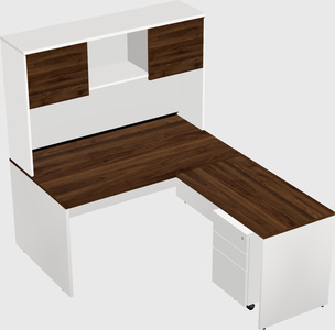 L-shaped office desk