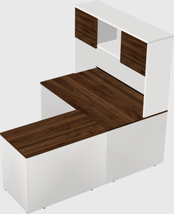 L-shaped office desk