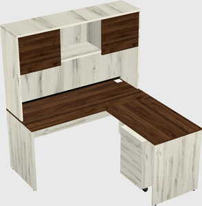 L-shaped office desk