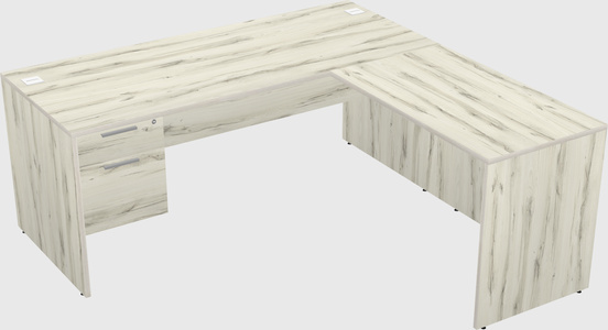 L-shaped office desk