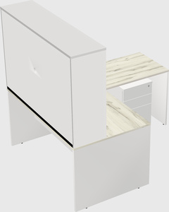 L-shaped office desk