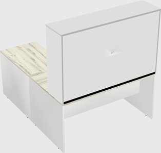 L-shaped office desk