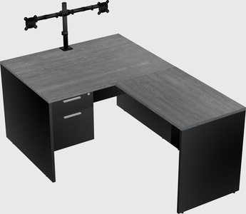 L-shaped office desk