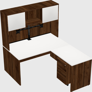 L-shaped office desk