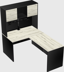 L-shaped office desk