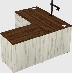 L-shaped office desk