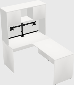 L-shaped office desk