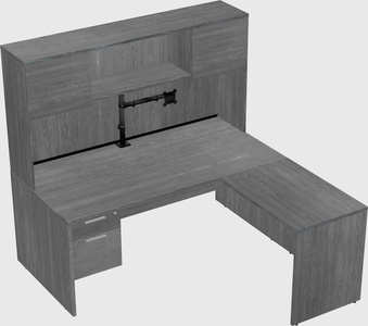 L-shaped office desk