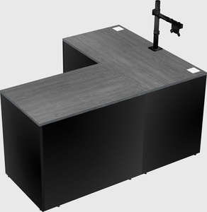 L-shaped office desk