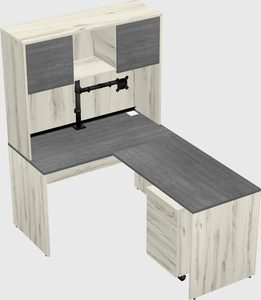 L-shaped office desk