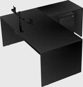 L-shaped office desk