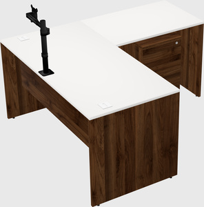 L-shaped office desk