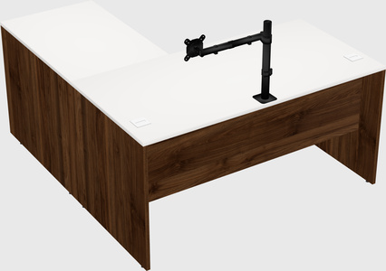 L-shaped office desk