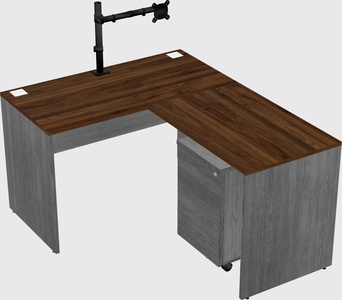 L-shaped office desk