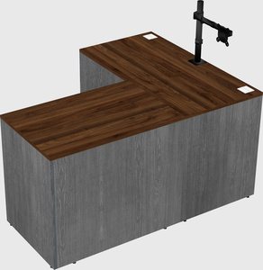 L-shaped office desk
