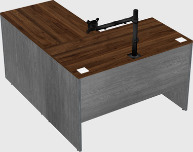 L-shaped office desk