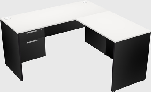 L-shaped office desk
