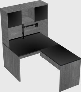 L-shaped office desk