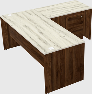 L-shaped office desk