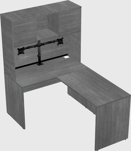 L-shaped office desk