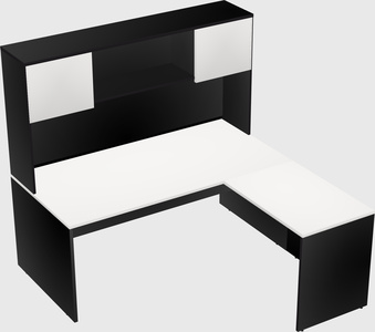 L-shaped office desk