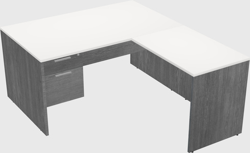 L-shaped office desk