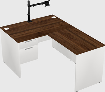 L-shaped office desk