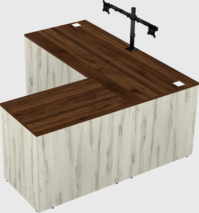 L-shaped office desk