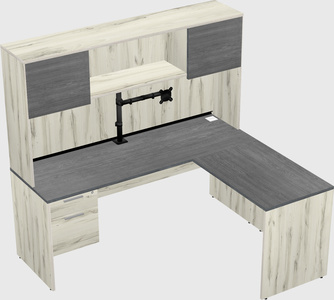 L-shaped office desk