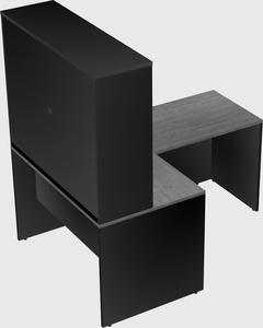 L-shaped office desk