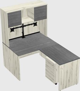 L-shaped office desk