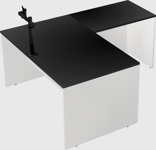 L-shaped office desk