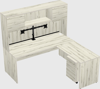 L-shaped office desk