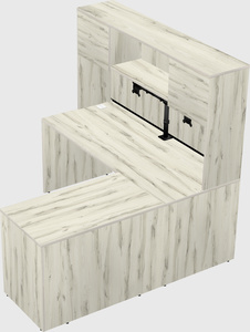 L-shaped office desk