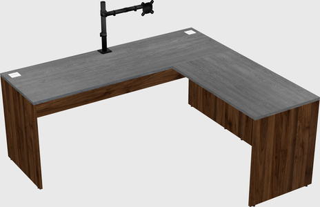 L-shaped office desk