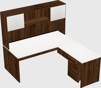 L-shaped office desk