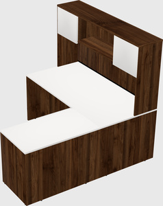 L-shaped office desk
