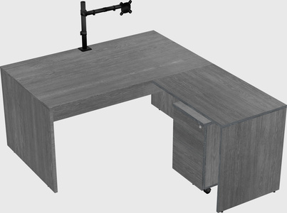 L-shaped office desk