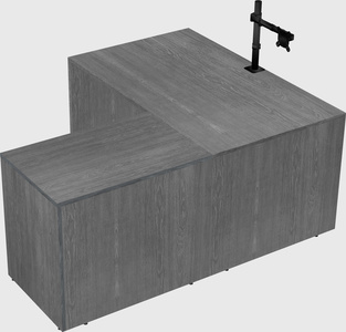 L-shaped office desk