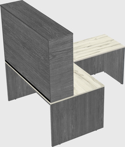 L-shaped office desk
